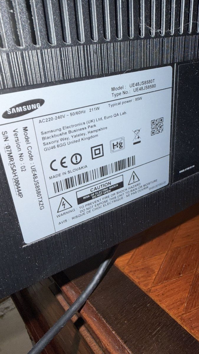 Samsung Televisori: Samsung UE48JS8500T ab 1.00 – Usato da Duggingen venduto da Sff 6