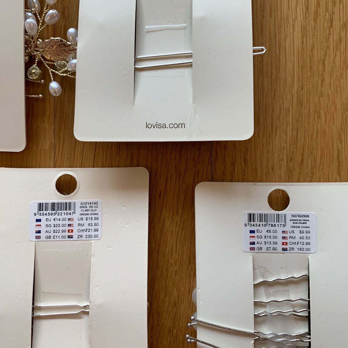 Accessori per capelli: Hochzeit Haarklammern - Haarschmuck 5x – Nuovo e nell'imballaggio originale da Ittigen venduto da Fabulous_Fab1 5