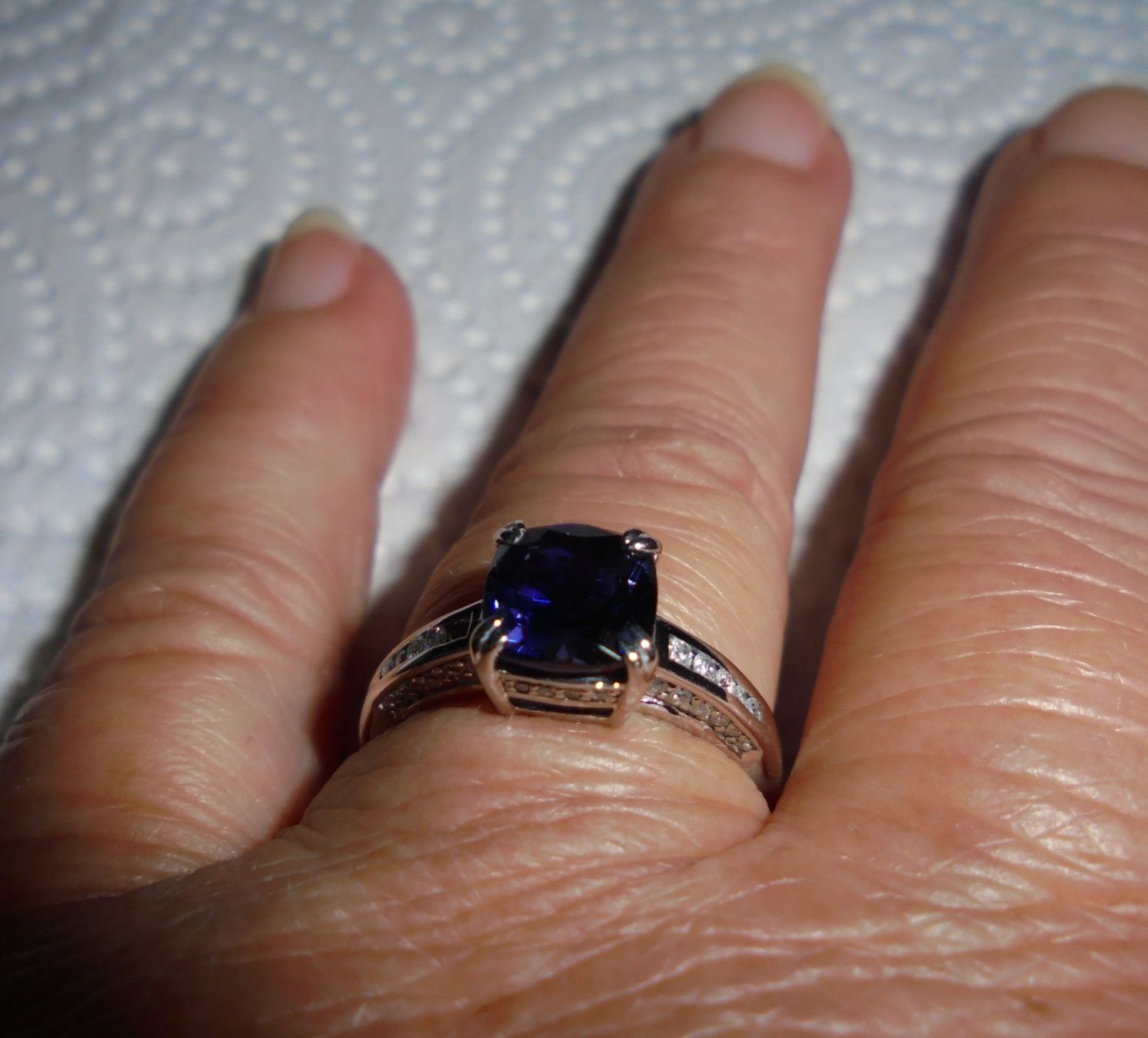 Ringe: Echtschmuck: Ceylon-Iolith-Silberring 17/53 – Neu (gemäss Beschreibung) aus Zuchwil von maumauchi 7