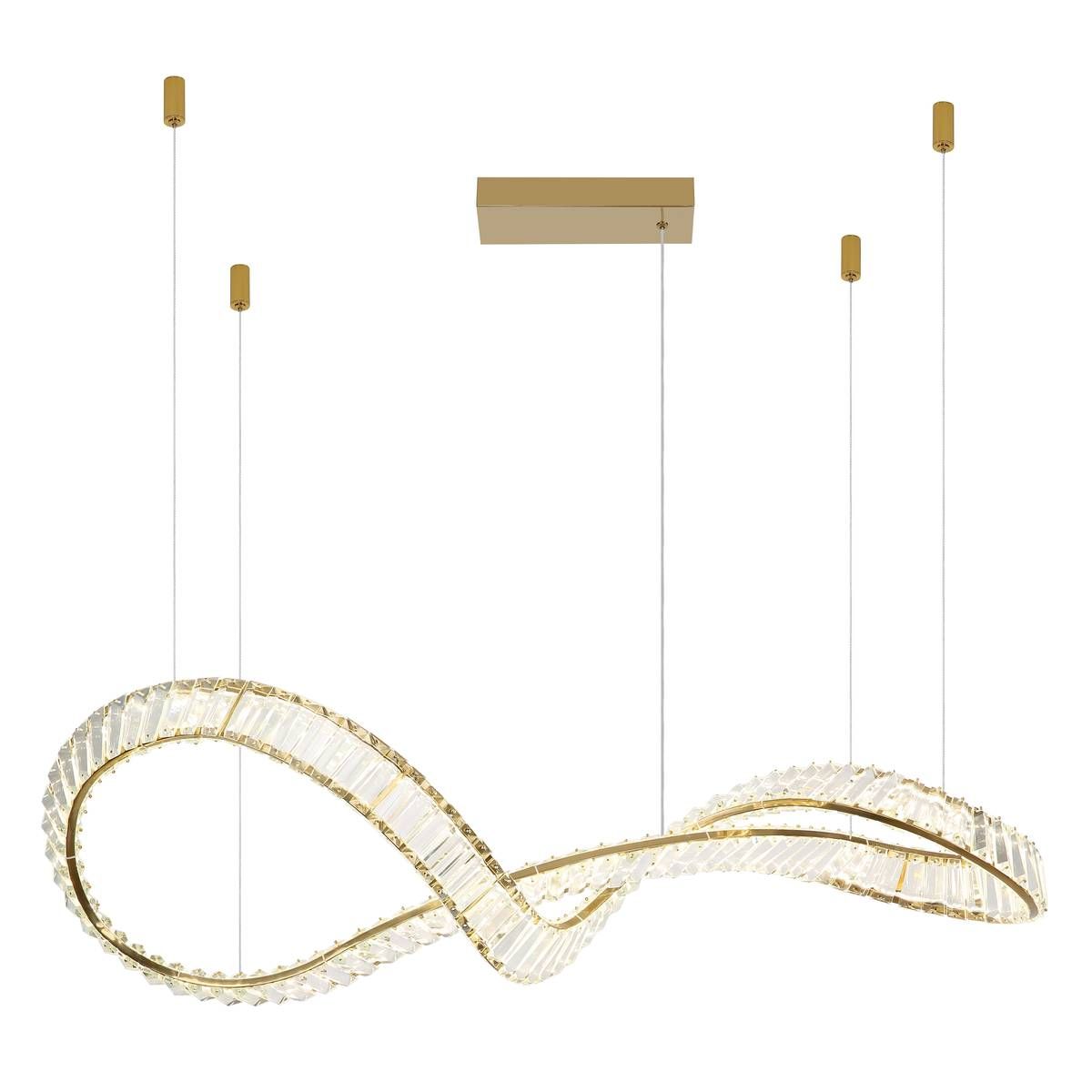 Lampadari & plafoniere: LED Pendelleuchte, Gold, 110 cm x 33 cm – Nuovo (secondo la descrizione) da Kreuzlingen venduto da Smart-Light 7
