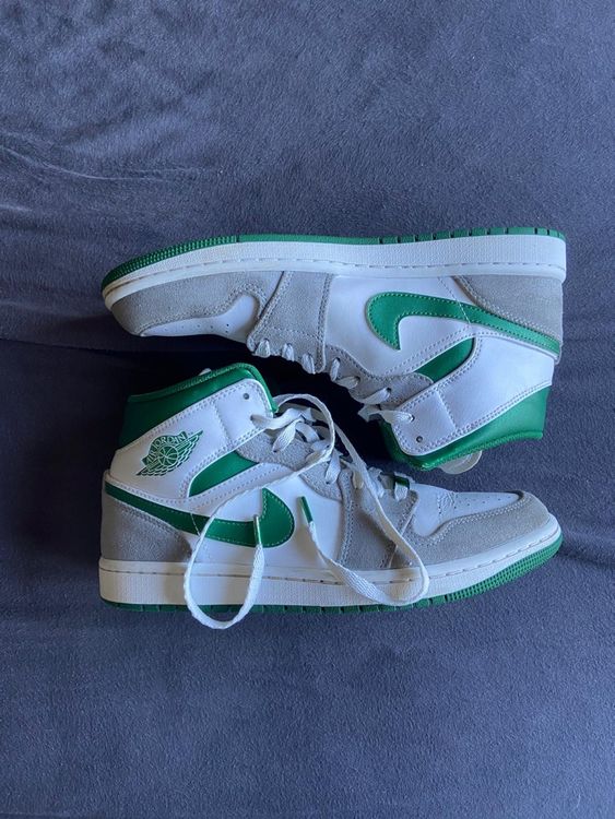 Nike Air Jordan 1 Mid Gr. 42 Grun Weiss Sneakers Kaufen auf Ricardo