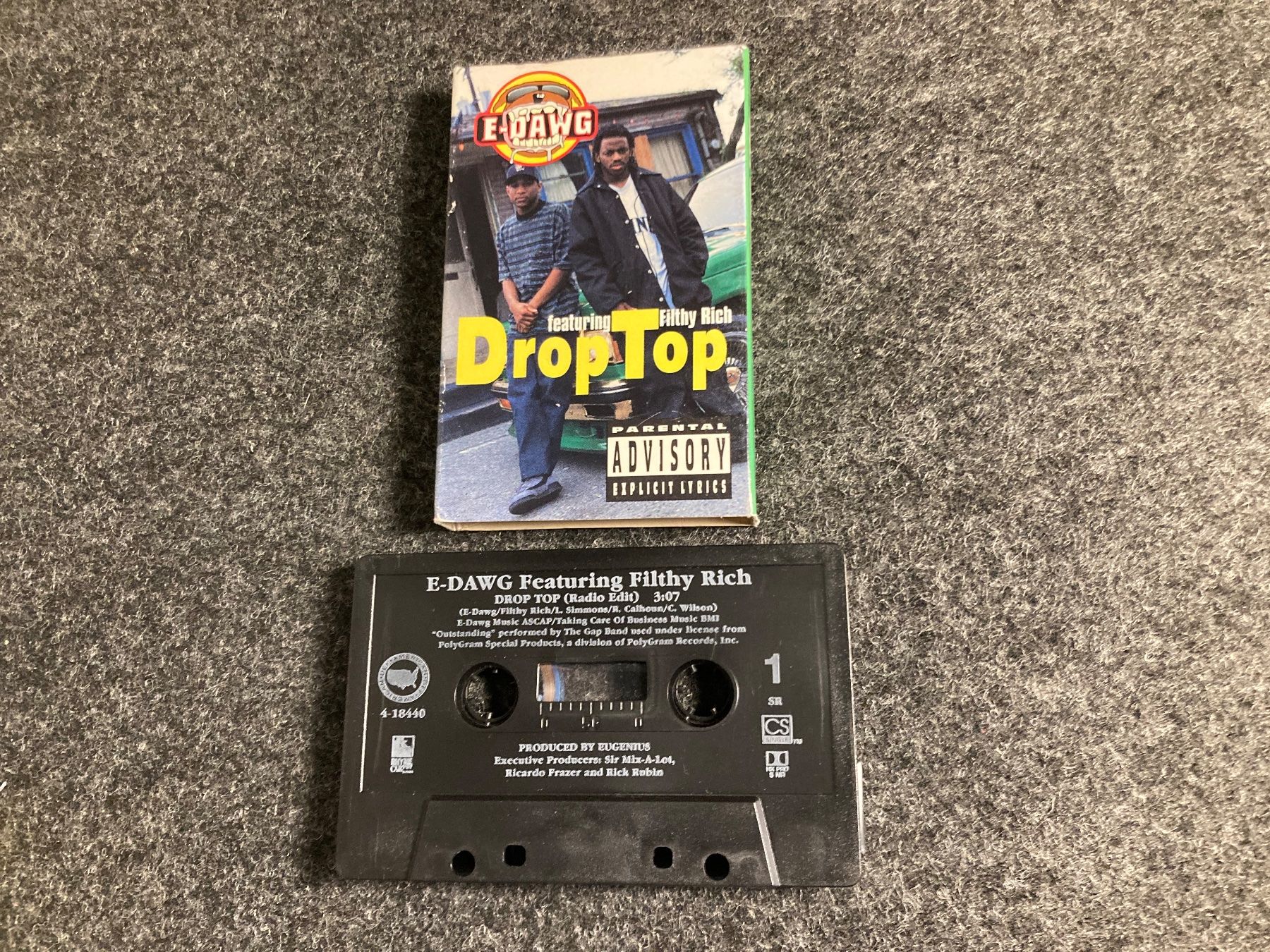 Musicassette: E-Dawg Featuring Filthy Rich - Drop Top (MC) – Usato da Fribourg venduto da Karushi 1