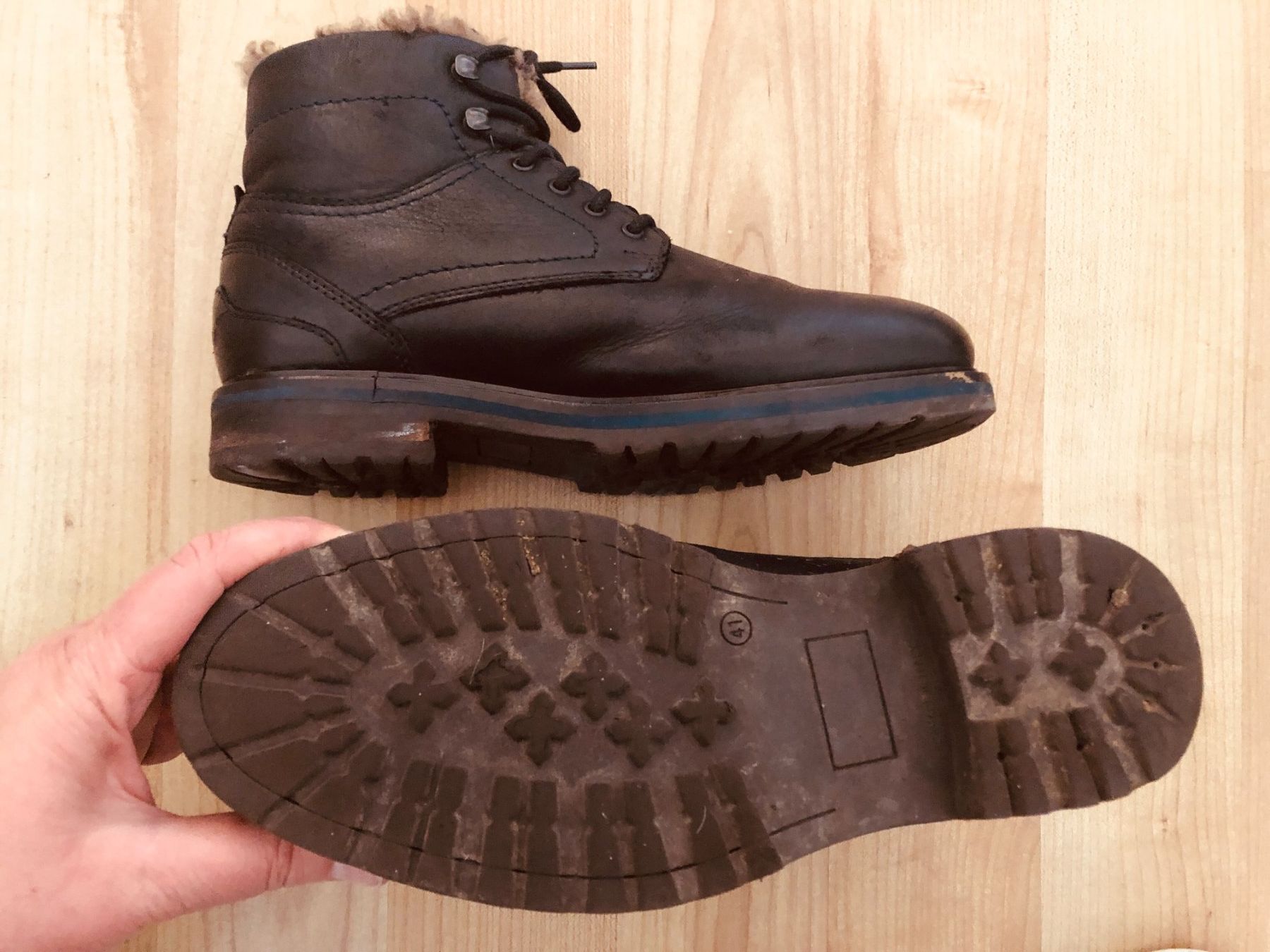 Scarpe da uomo: Starson Leder Winterstiefel Gr. 41, gefüttert – Usato da Arlesheim venduto da OmnIa55 2
