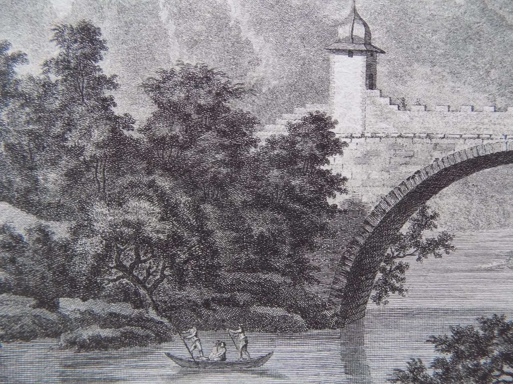 Incisioni: Vue du Pont de Saint Maurice – Usato da Risch venduto da Antikfee 5