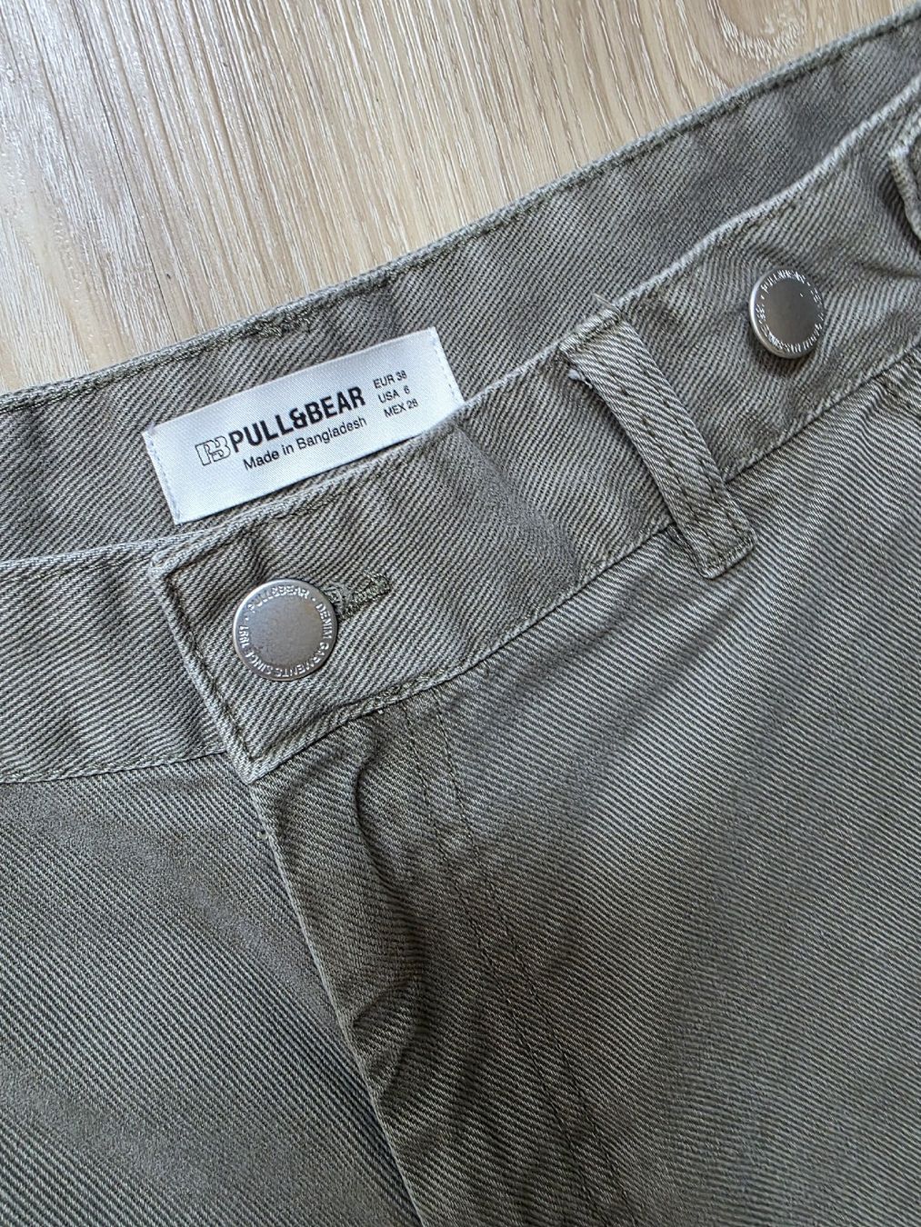 Pull&Bear Jeans: Pull&Bear Wide Leg Jeans Gr. 38 – Khaki – Neu (gemäss Beschreibung) aus Interlaken von NataliiaS 4
