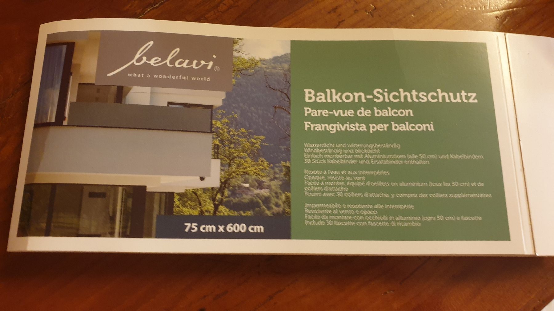 Recinzioni: Balkon Sichtschutz – Nuovo (secondo la descrizione) da Wil SG venduto da Glitter