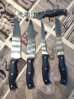 Küchenmesser Set 5-teilig Edelstahl guter Zustand