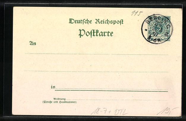 Cancelleria postale: Litho Berlin, National-Denkmal Kaiser Wi – Usato da Berlin venduto da bartko-reher 1