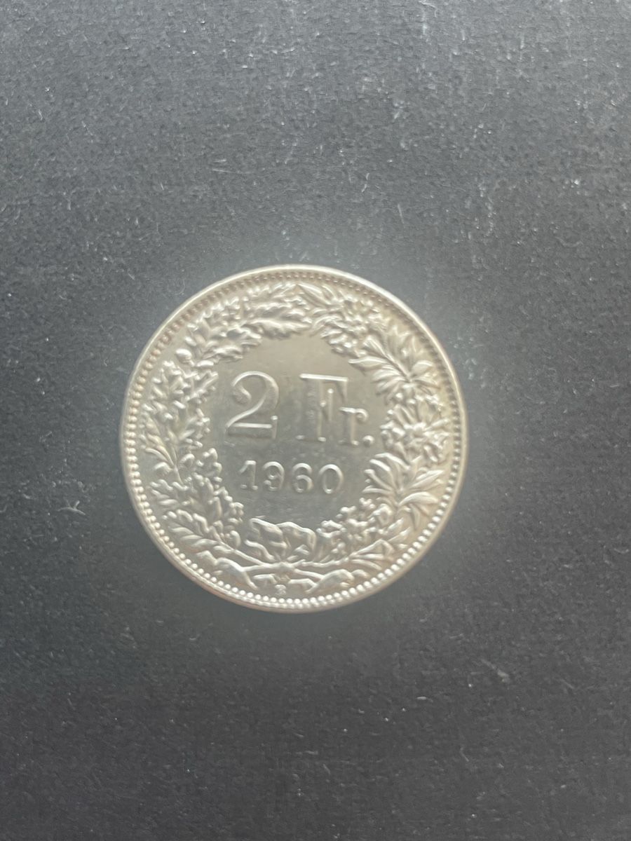 Toutes les monnaies: 2.- Silber CH Jahr 1960 – D'occasion à Meierskappel par Hala03
