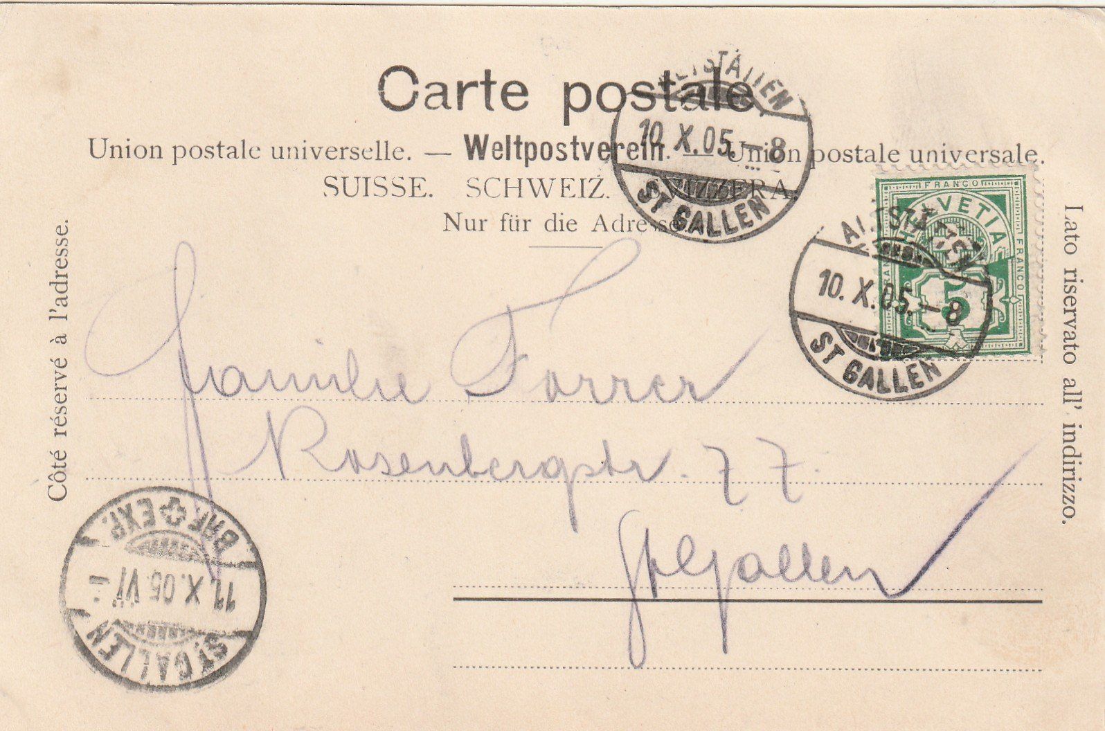 Cartoline postali: Altstätten Rathaus und Post belebt – Usato da Rorschacherberg venduto da fratovi2 1