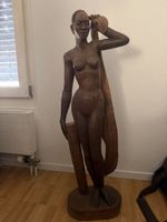 Handgeschnitzte afrikanische Holzfigur – grosse Dekofigur