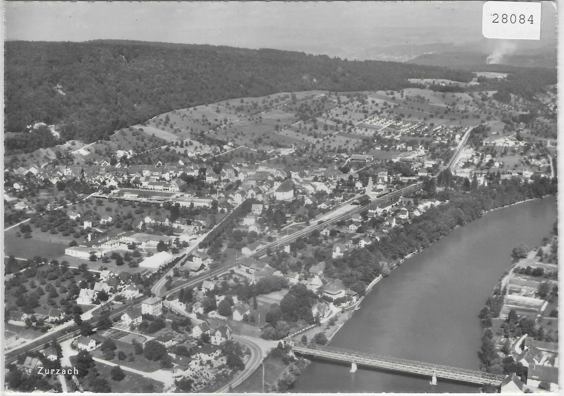 Cartoline postali: Flugaufnahme Zurzach AG – Usato da Ettingen venduto da Kartenplanet
