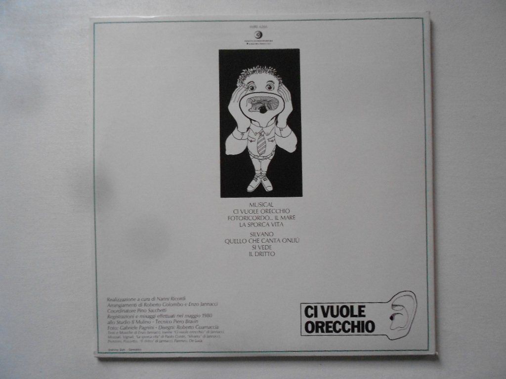 Dischi in vinile: ENZO JANNACCI  -  CI VUOLE ORECCHIO – Usato da Bex venduto da Giorgiob 1