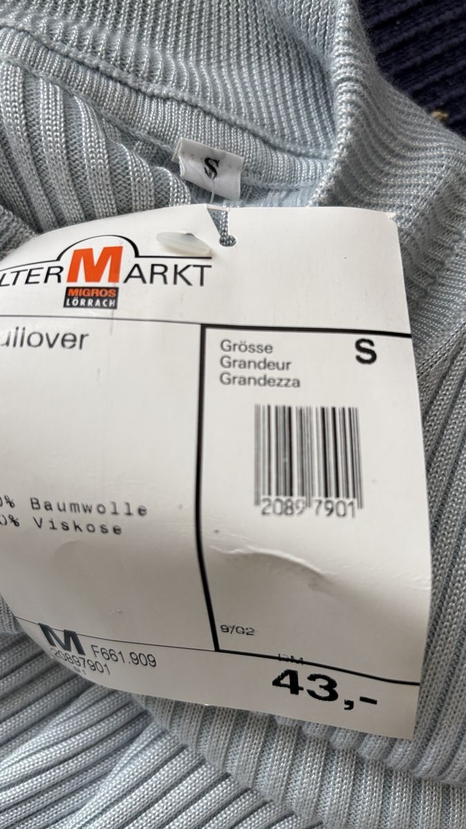 Maglioni & Felpe: Ärmelloser Feinstrick-Pullover Rollkragen-Top Hellblau G – Nuovo e nell'imballaggio originale da Rheinfelden venduto da nad_6hrl 3