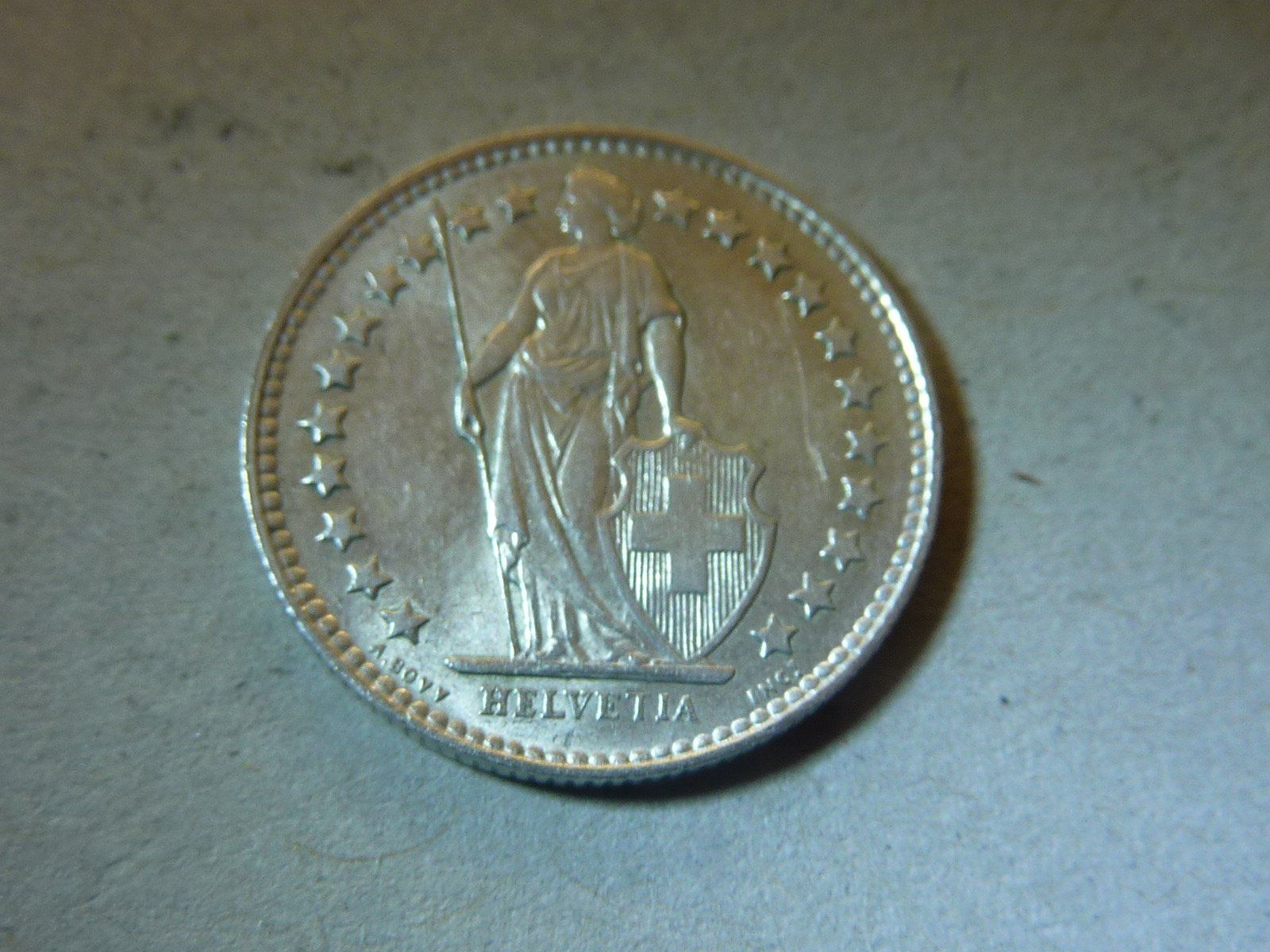 Tutti le monete: 1/2 Fr.  1956  unz. /  stgl. – Usato da Seon venduto da aee_7gpz 1