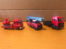 3x Mercedes LKW Feuerwehr