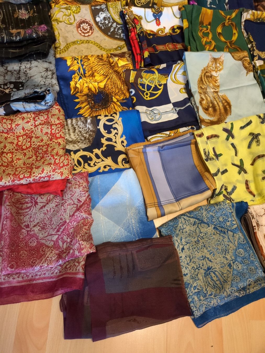 Foulard & Sciarpe: Foulards Tücher (Seiden, Polyester)  – Usato da Meilen venduto da Frensch7 3