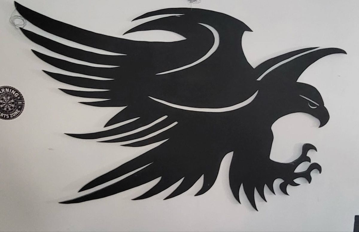Tutte le decorazioni: Adler aus Holz schwarz gestrichen 2Meter – Usato da Chur venduto da imperoimperiale