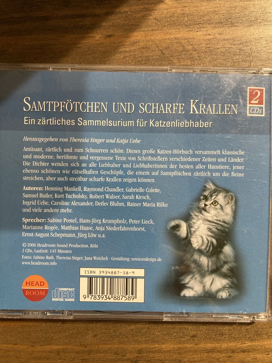 Audiolibri: Samtpfötchen und scharfe Krallen - Katzengeschichten CD – Usato da Wolfwil venduto da kreabea 1
