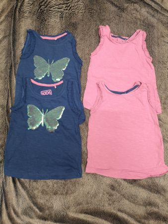 2x2 Gr. 104 Migros Träger Shirt für Zwillingsmädchen