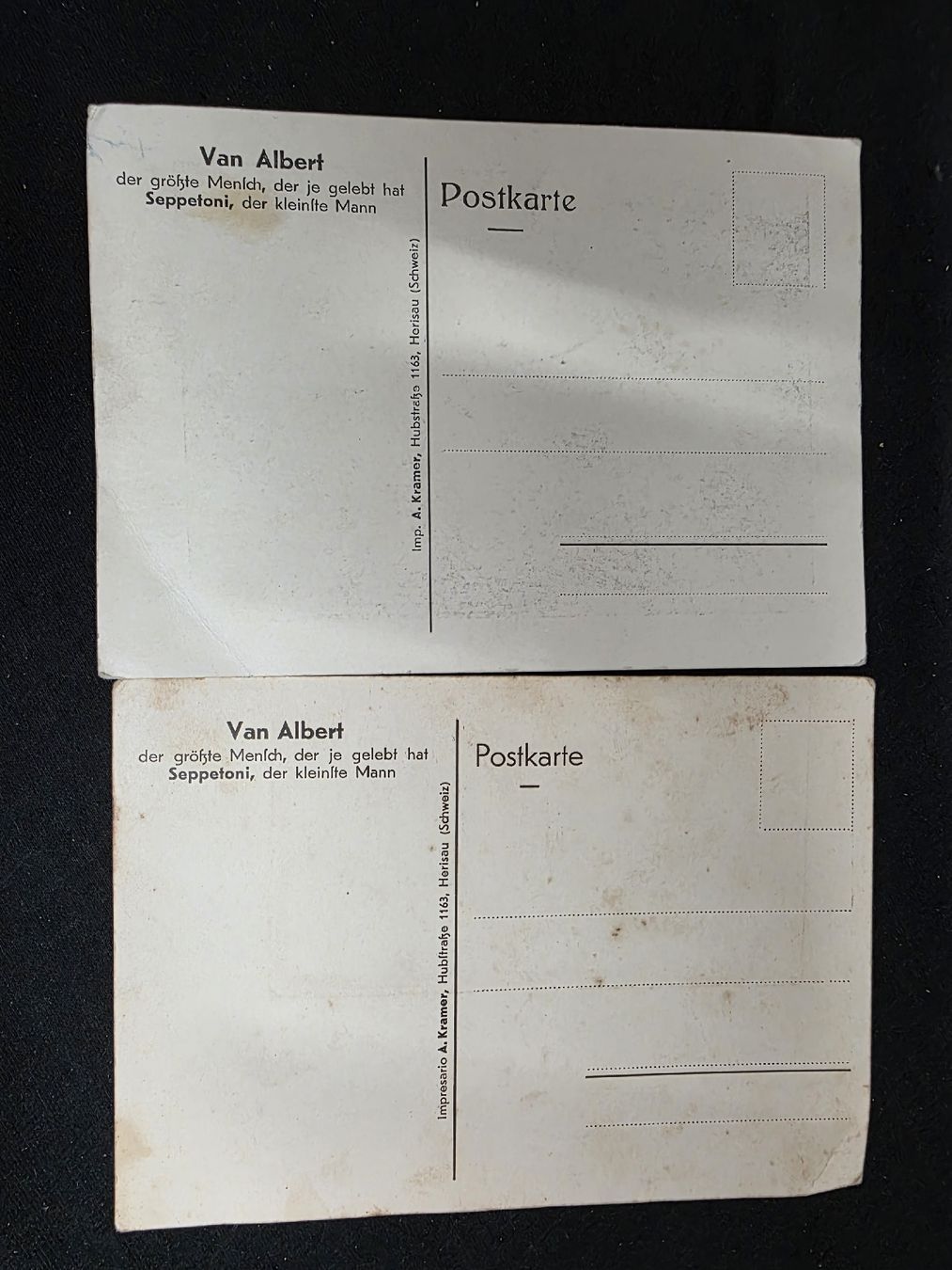 Cartoline postali: Van Albert - Seppetoni, seltene alte Postkarten, Top! – Usato da Wolfertswil venduto da Antiko 2