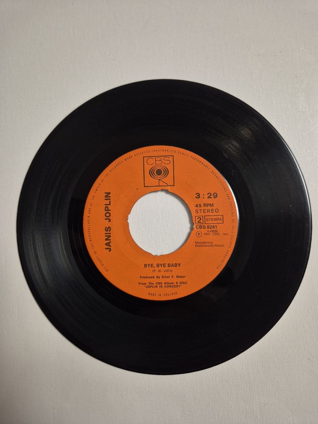 Dischi in vinile: Janis Joplin -  Down On Me/ Bye Bye Baby -  Single 7 – Nuovo (secondo la descrizione) da Uster venduto da newwave0 3