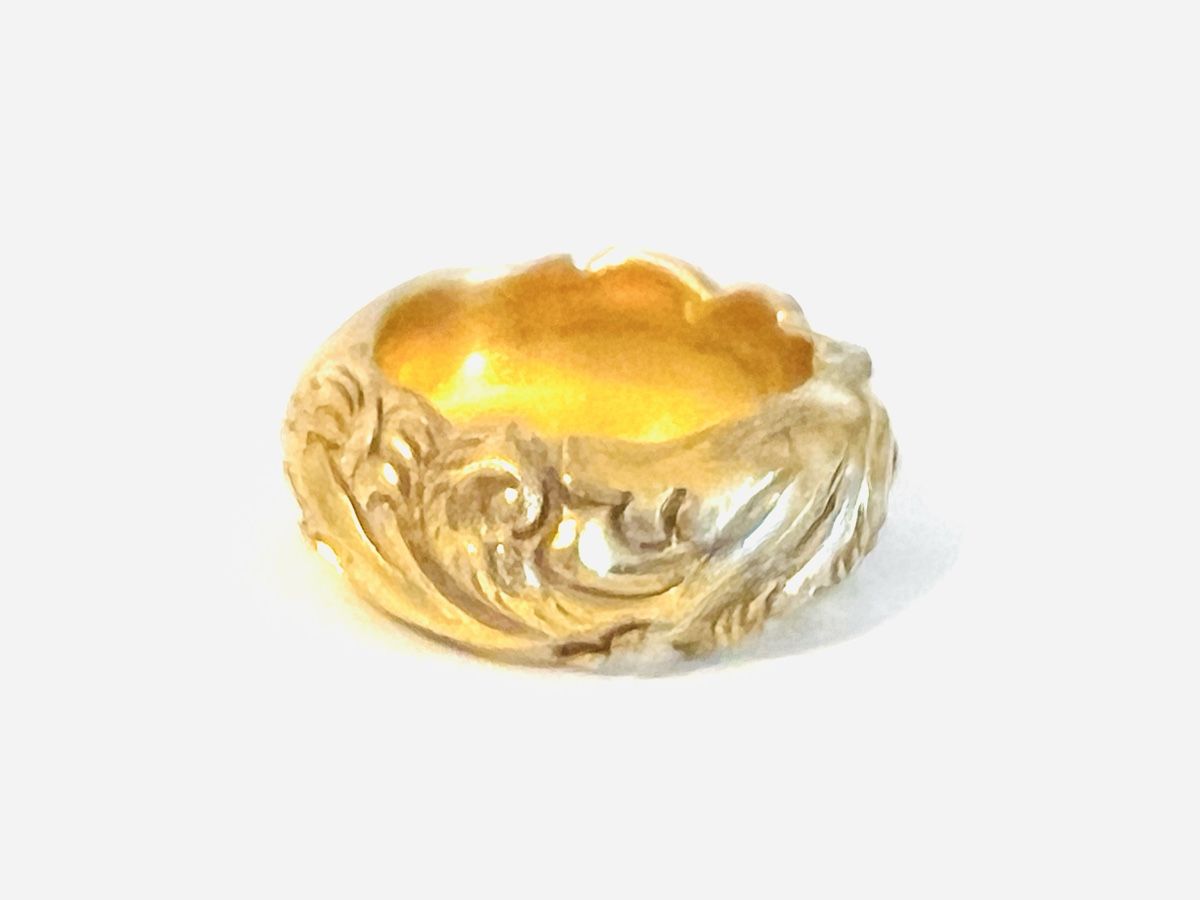 Anelli: Luxurious 18K Gold Plated Silver Ring – Usato da Rüschlikon venduto da topswissvintage