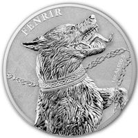 FENRIR 2022 1 OZ Unze SILBER 999 DOG +COA Germania Mint HUND