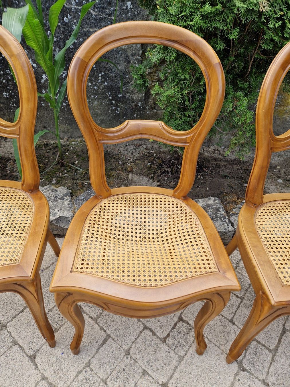 Chaises: Chaises Louis‑Philippe bois clair, cannage à restaurer – D'occasion à Belmont-Lausanne par Stephane_C 2