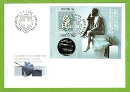 2004 FDC 150 Jahre sitzende Helvetia auf C6