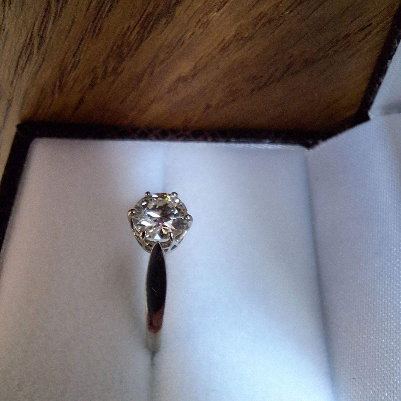 Anelli: Brillant-Ring 750 Weissgold Solitaire-Modell – Usato da Wettingen venduto da Blau8 4