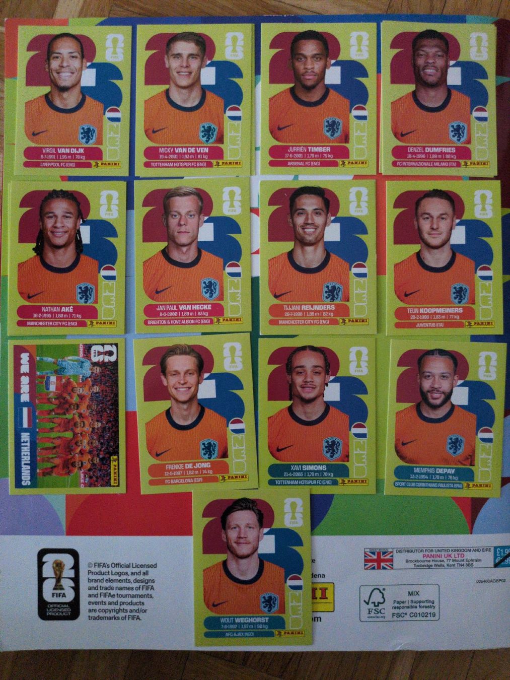 Panini Carte collezionabili: Panini Netherlands Set – Nuovo (secondo la descrizione) da Rapperswil SG venduto da sau_p7ft