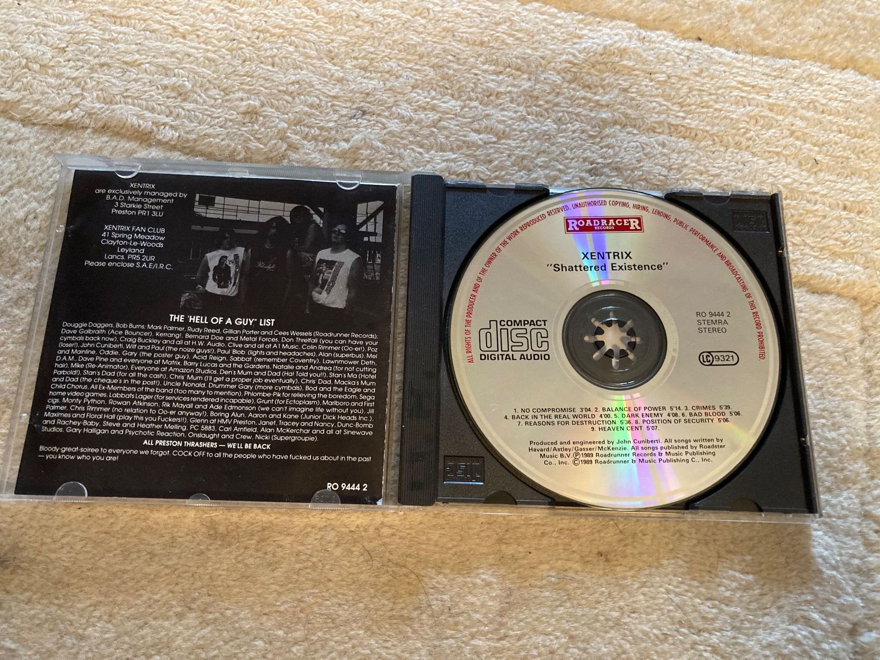 CDs: Xentrix- Shattered Existence CD Original 1989, Sammler – Gebraucht aus Wagenhausen von Novafreund283 1
