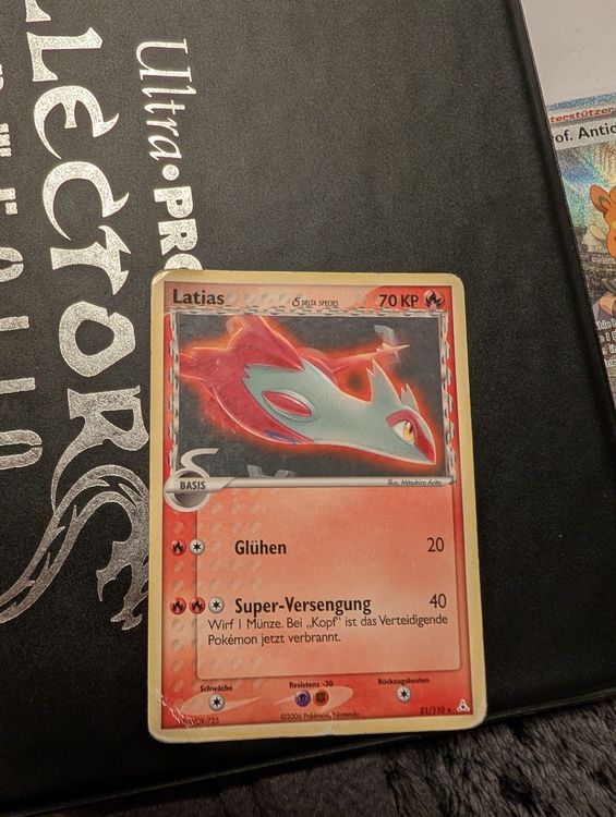 Pokemon Karte Latias 70 KP Gluhen Super-Versengung (Defekt) in Brunnen ...
