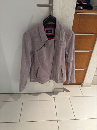 Cecil Jacke Narbenspaltleder grau Grösse XL sehr gut