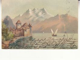Chillon 1903 mit Stabstempel Möhlin / Ambulant Nr. 21