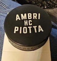 Eishockey Puck HC Ambri-Piotta Burger King schwarz neu
