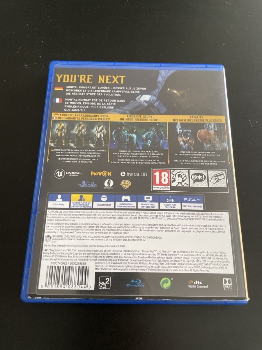 Giochi: MORTAL KOMBAT 11 PS4PL – Usato da Niederlenz venduto da fed_y5mw 1