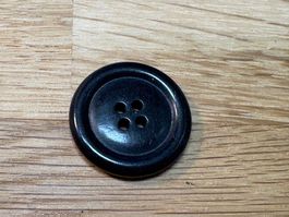 Mantelknöpfe 28mm schwarz Steinnuss