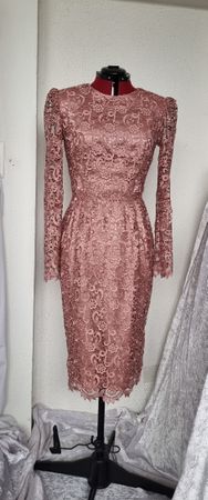 Spitzenkleid altrosa
