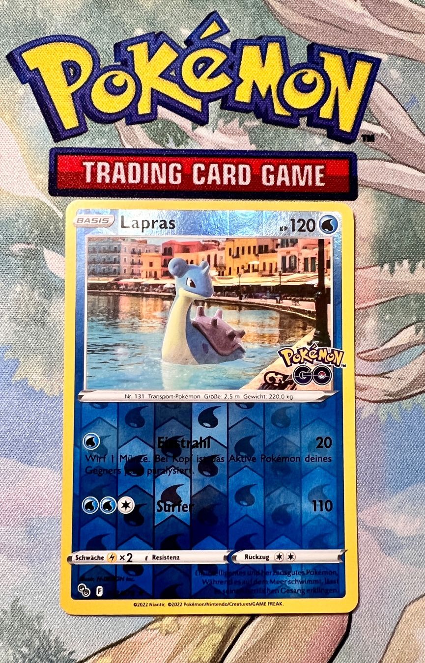 Cartoline: Lapras Reverse Holo  Go 023/078 – Usato da Sempach venduto da R-G