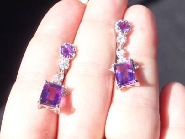 Orecchini pendenti & Orecchini a lobo: Echte Amethyst Set Ohrringe und Anhänger 925 Silber – Nuovo (secondo la descrizione) da Grenchen venduto da Elenka 6