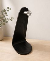 Schwarzer Kopfhörerständer Ikea