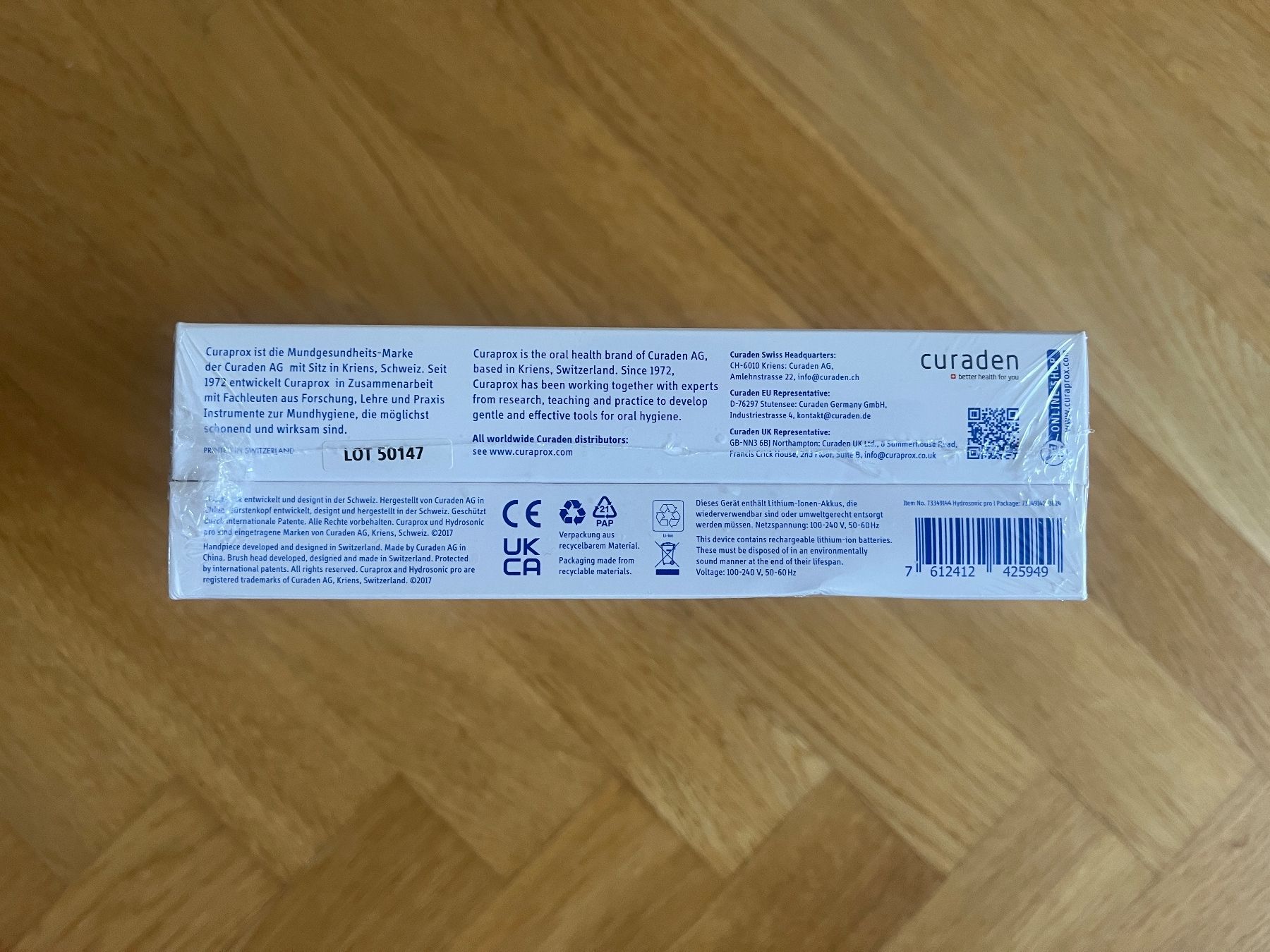 Curaprox Zahnpflege: Curaprox Hydrosonic Pro Schallzahnbürste – Neu OVP – Neu und originalverpackt aus Zürich von bretxo 2