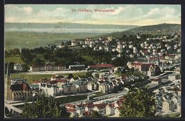St. Gallen, Gesamtansicht des Westquarti