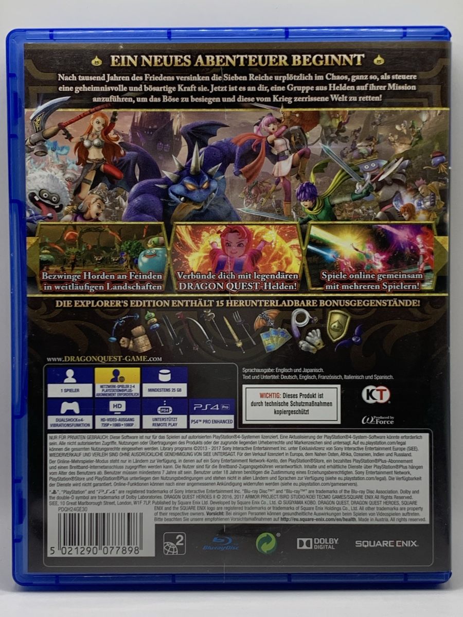 Sony Giochi: Dragon Quest Heroes II - Explorer's Edition - PS4 – Usato da Ostermundigen venduto da RG-Collector 1
