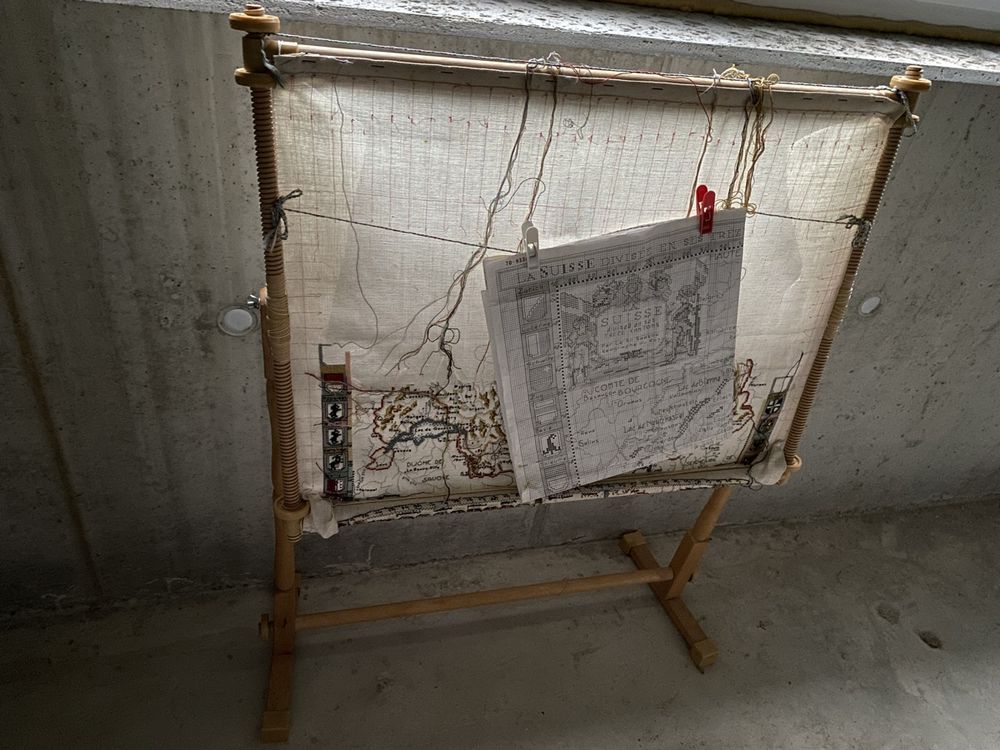 PATIKIL 2 Bambus Stickrahmen 20x20cm - Verstellbare Kreuzstich Rahmen Für Handarbeit