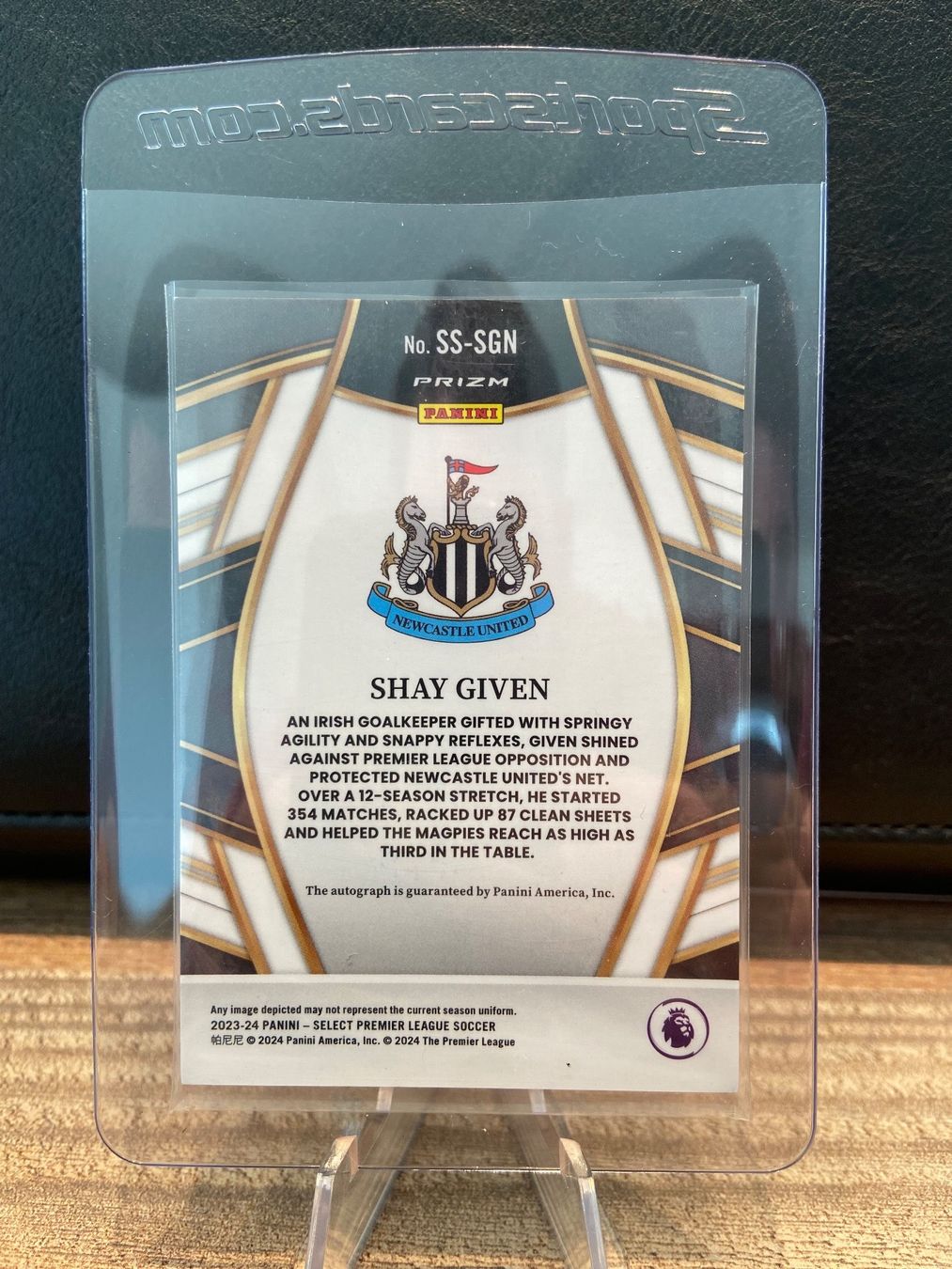 Panini Carte collezionabili: Shay Given Auto Panini Select Prem. 23/24 – Usato da Dagmersellen venduto da dav_b656 1