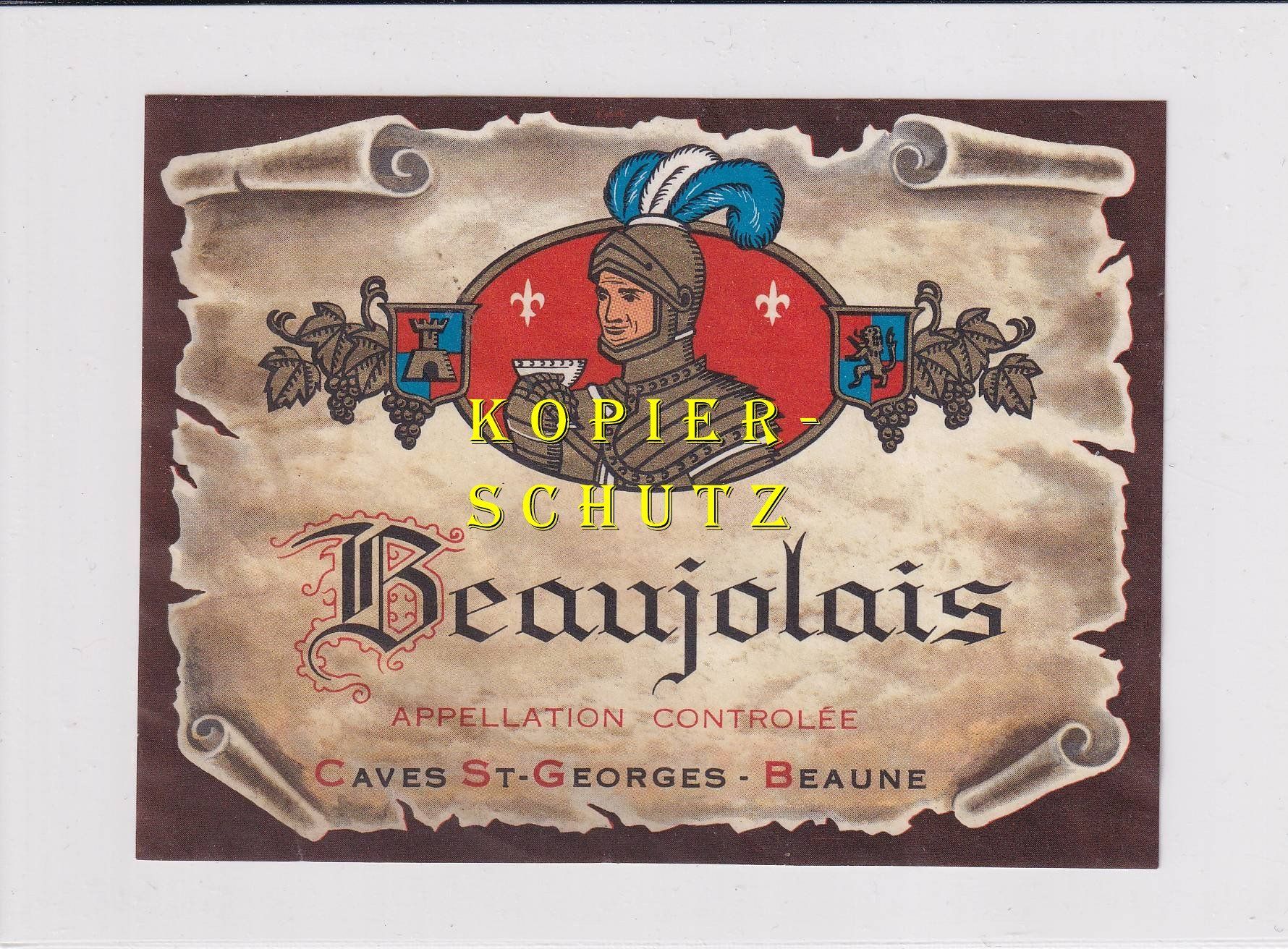 Papier: Etikette - Beaujolais /bd – D'occasion à Hombrechtikon par Rudolf07
