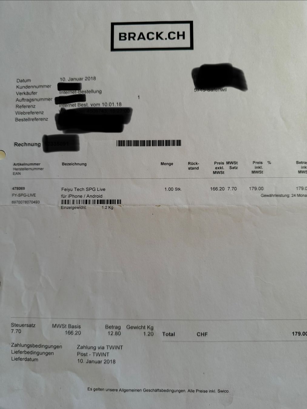 Feiyu Tech Treppiedi & Teste: Feiyu Tech SPG Live – Usato da Safenwil venduto da bur_yd7w 5